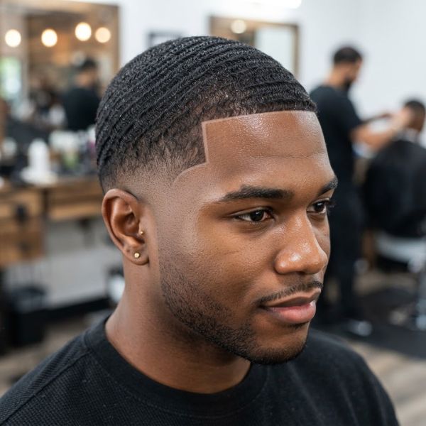 High Fade With Waves