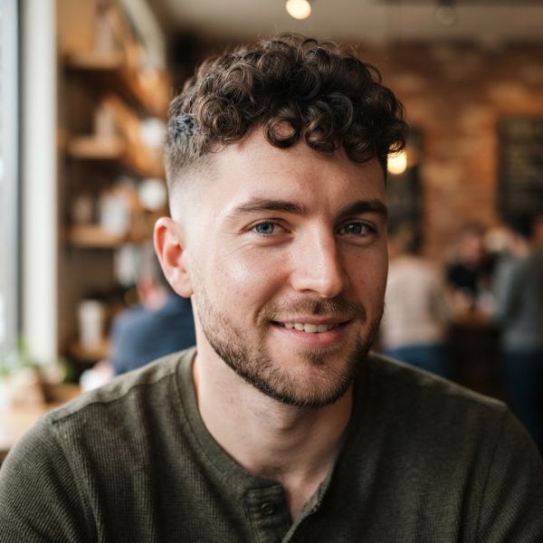 Low Fade With Curly Hair